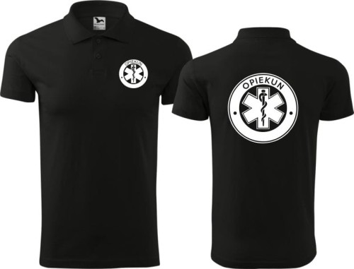 Koszulka męska polo z napisem opiekun 06a