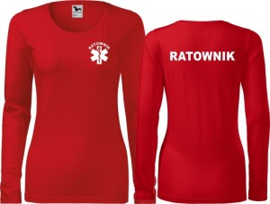 Ratownik 04 Koszulka damska z długim rękawem