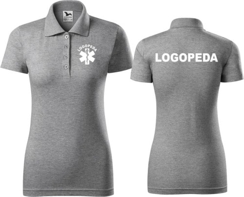 Koszulka Polo dla Logopedy 04 damska
