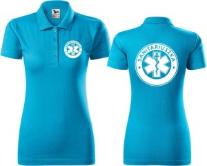 Koszulka polo z napisem sanitariuszka 06a