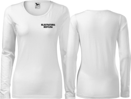 Rejestratorka medyczna 01 Koszulka damska z długim rękawem
