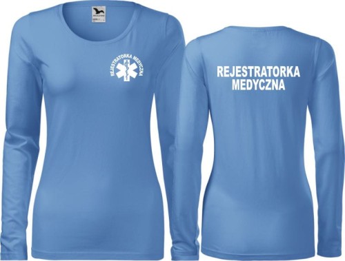 Rejestratorka medyczna 04A Koszulka damska z długim rękawem