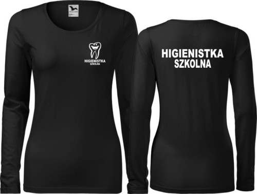 Higienistka szkolna 04A Koszulka damska z długim rękawem