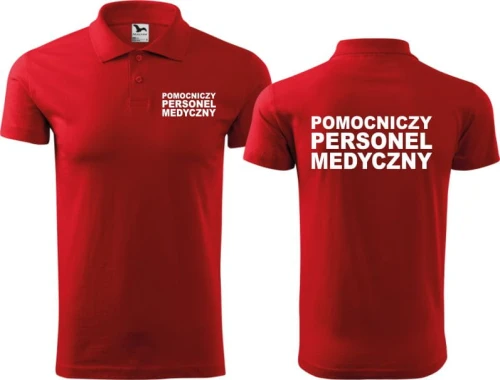 Pomocniczy personel medyczny 03 Koszulka Męska Polo