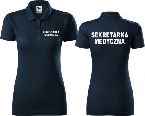 Sekretarka medyczna 03 Koszulka damska Polo