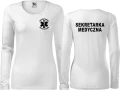 Sekretarka medyczna 04 Koszulka damska z długim rękawem