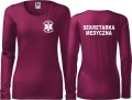 Sekretarka medyczna 04 Koszulka damska z długim rękawem