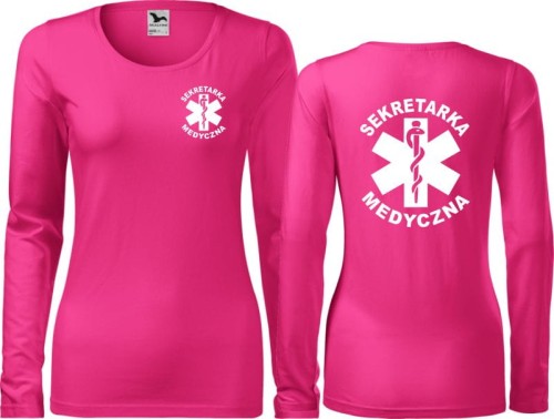 Sekretarka medyczna 05 Koszulka damska z długim rękawem