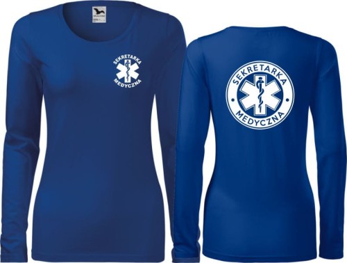 Sekretarka medyczna 06 Koszulka damska z długim rękawem