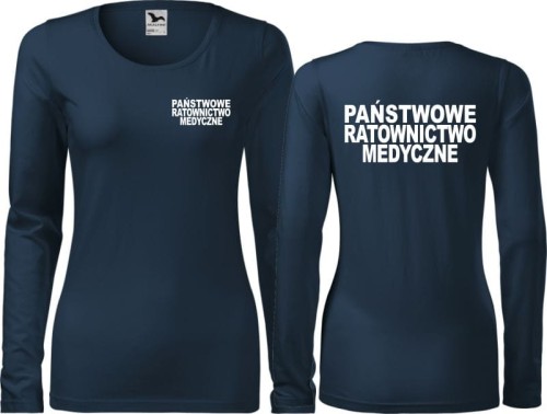 Państwowe Ratownictwo Medyczne 03 Koszulka Damska z długim rękawem