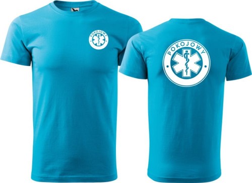 Koszulka męska z napisem pokojowy 06a