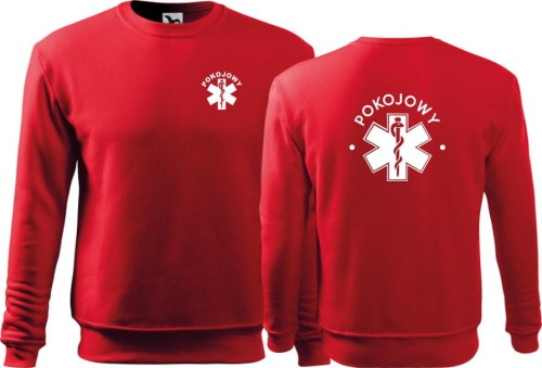 Bluza męska z napisem pokojowy 07