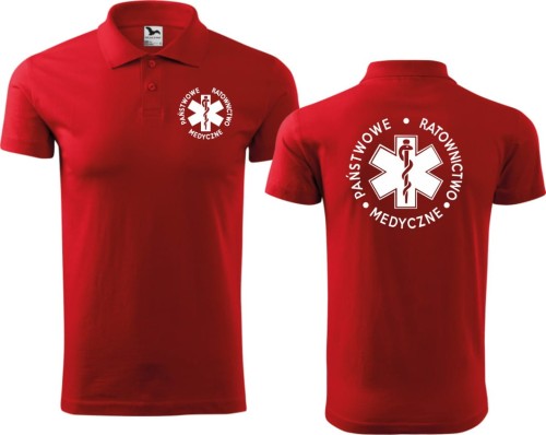Koszulka Polo Państwowe Ratownictwo Medyczne 07
